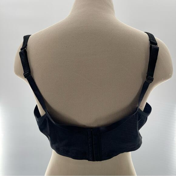 Cacique Full Coverage Black Lace Underwire Bra Size 42DD Romantic Everyday - Picture 5 of 10